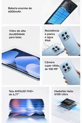 Xiaomi Redmi Note 15 8GB 256GB Preto