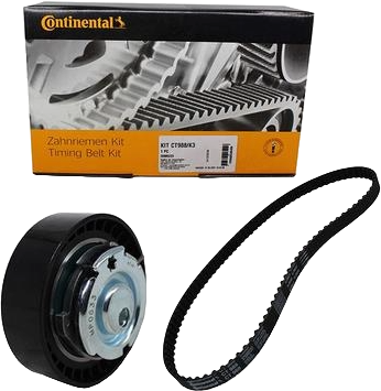 Kit Correia Dentada e Tensor Renault Logan Sandero Symbol 1.6 8V 2010 a 2021 Original Continental Contitech CT988K3.