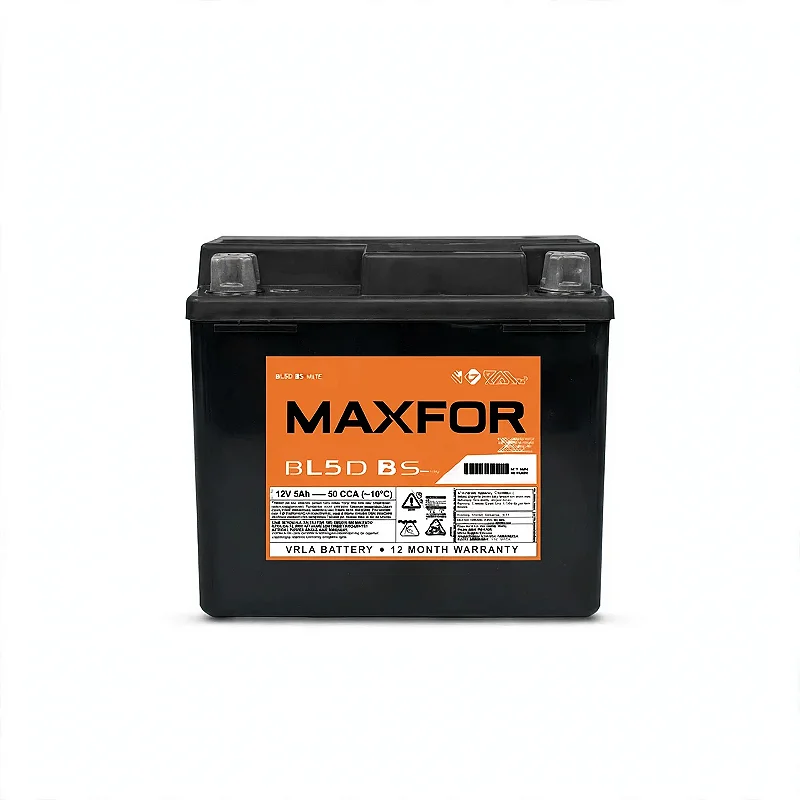 Bateria Moto Maxfor 12V 5Ah BL5DBS