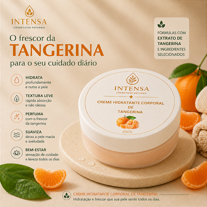 Creme Hidratante Corporal de Tangerina
