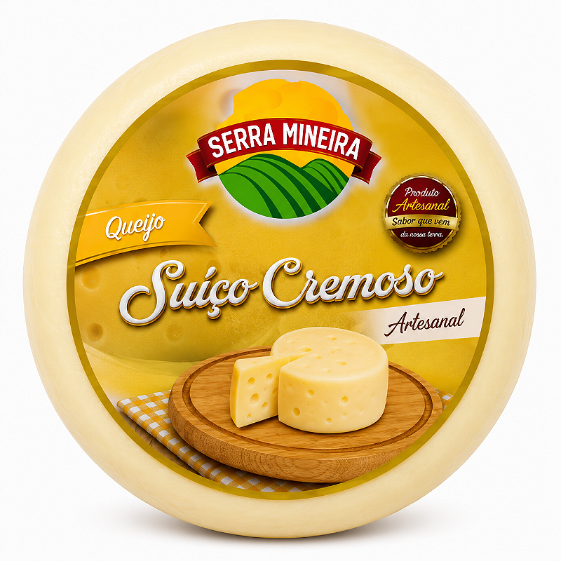 Minas padrão suíço cremoso