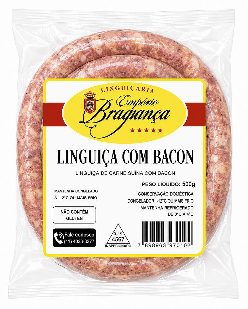 Linguiça com bacon