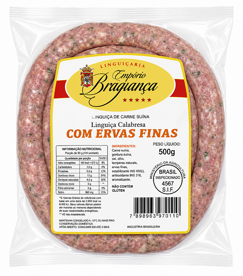 Linguiça c/ ervas finas