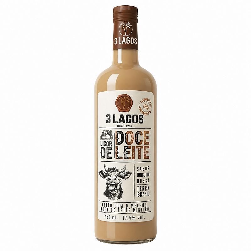 Licor doce de leite 3 lagos