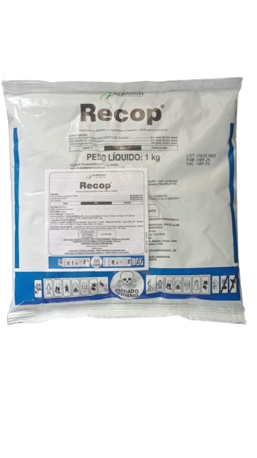 Fungicida Recop Albaugh Original Oxicloreto de Cobre - 1kg