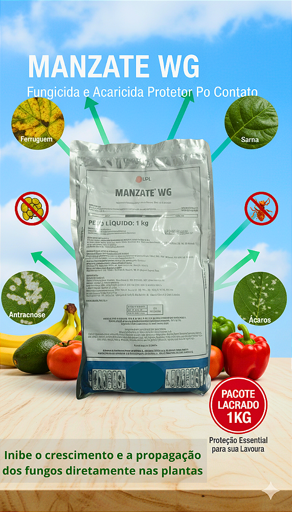 Fungicida Manzate WG Protetor Original - Pacote 500g