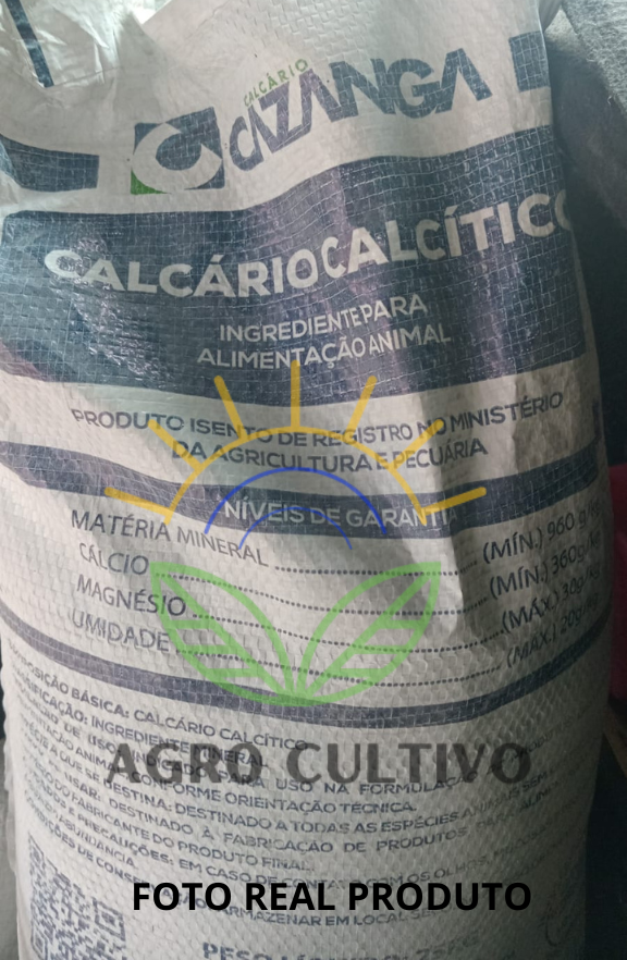 Calcário Calcítico Puro Corretor de Solo e pH - Pacote 1kg
