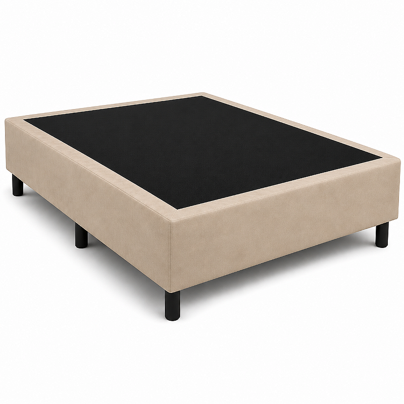 Base Box Casal Suede 138X188X40