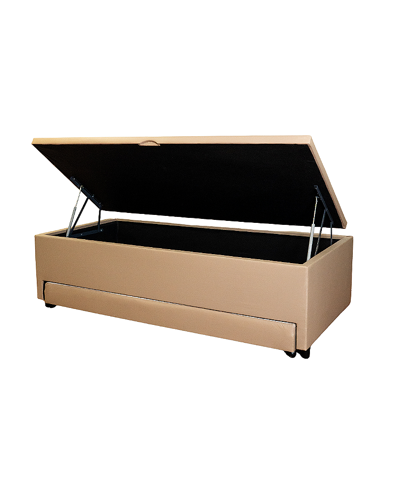 Base Baú Solteirão com auxiliar Courino 88X188X56