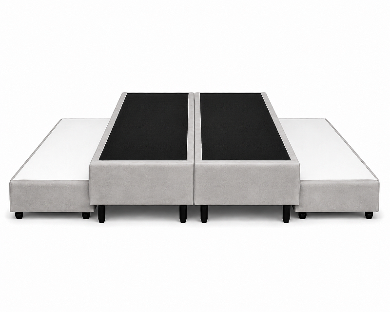 Base Box Casal com cama auxiliar Suede 138X188X56