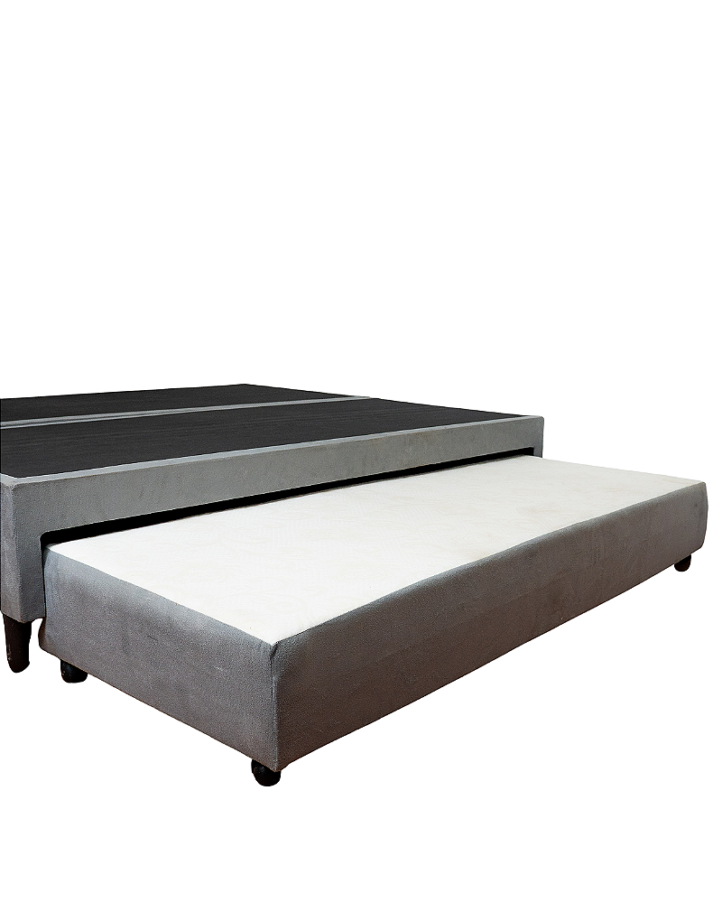Base Box Casal com cama auxiliar Linho 138X188X40