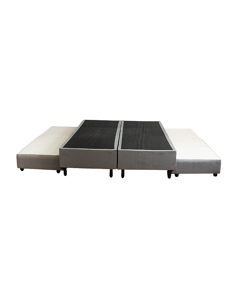 Base Box Casal com cama auxiliar Linho 138X188X40