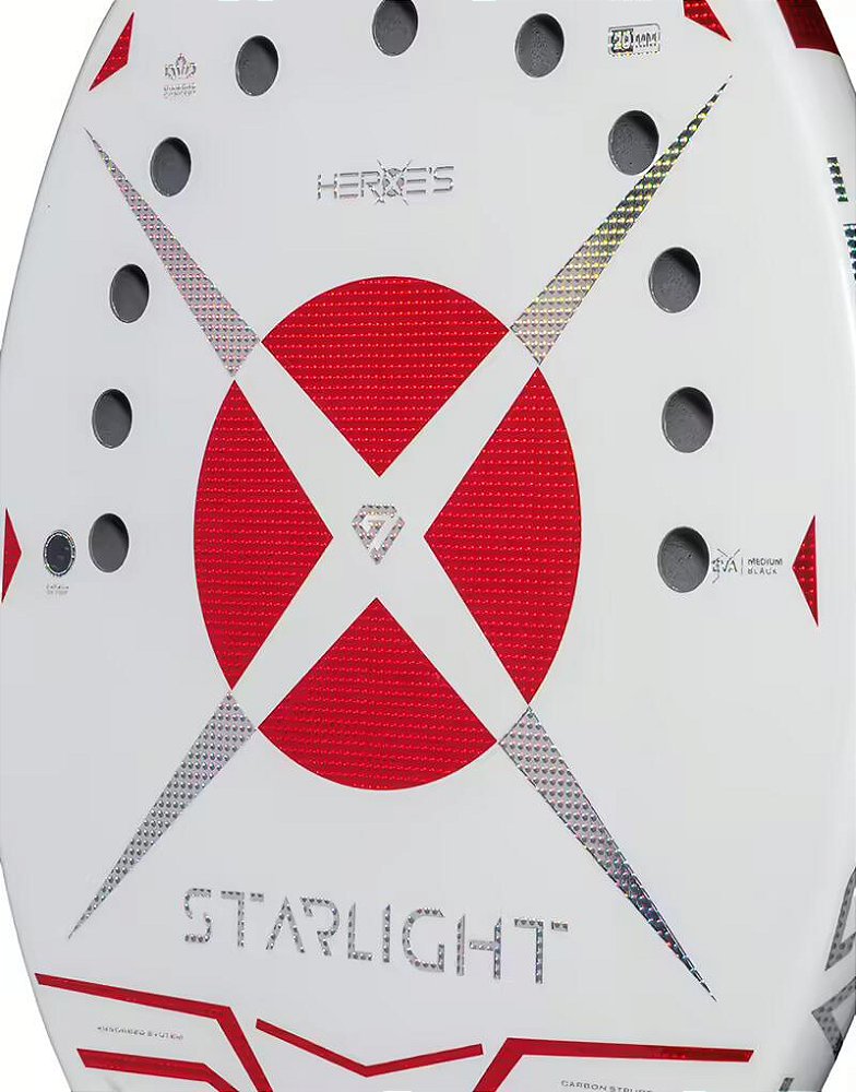 Raquete Beach Tennis Heroe's Starlight Ruby