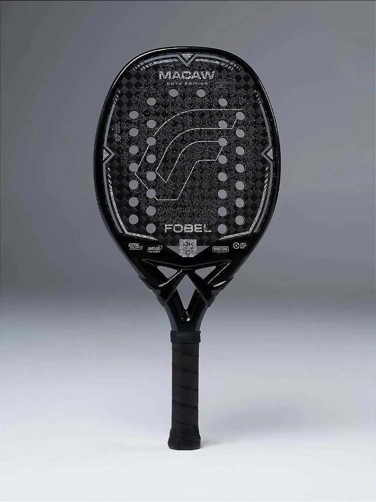RAQUETE BEACH TENNIS MACAW ONYX EDIÇÃO LIMITADA 2026 GUSTAVO RUSSO | FOBEL