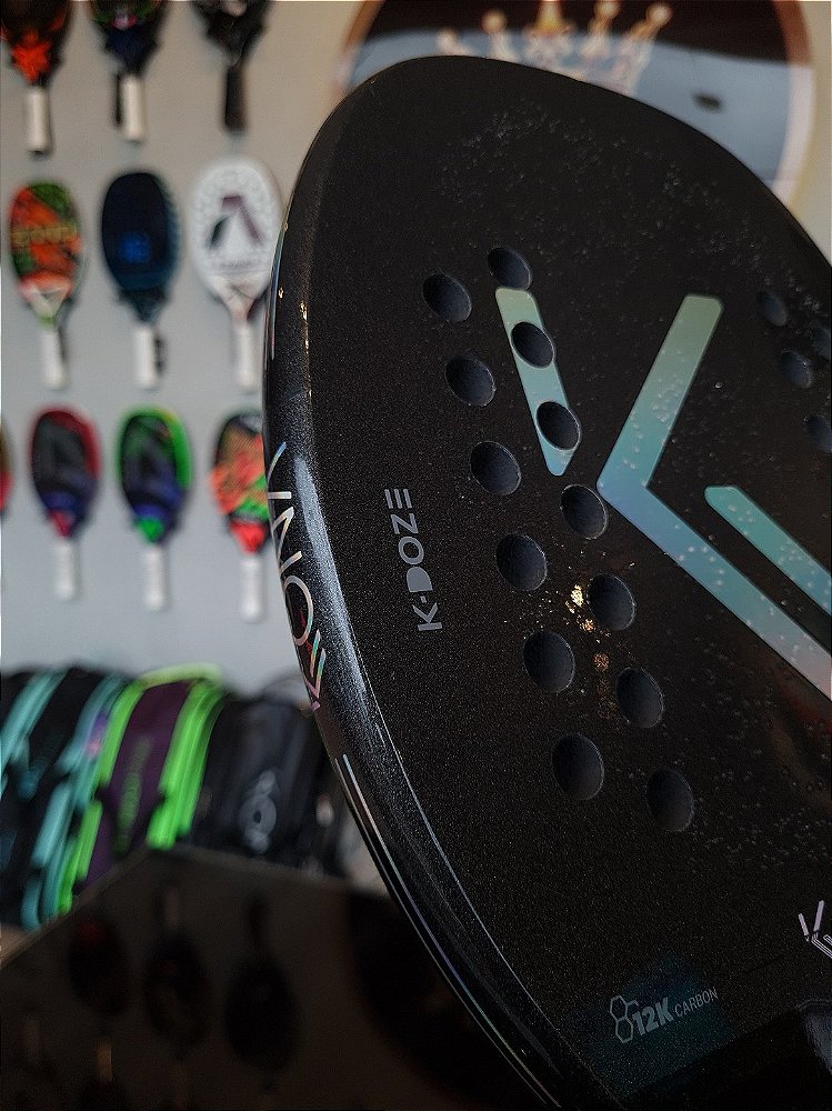Raquete de Beach Tennis - K-Doze Black 2026 | KONA