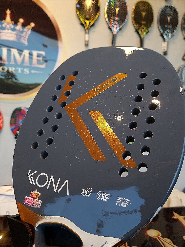 Raquete de Beach Tennis - Traktor Gray 2026 - Airton Rodrigues | KONA