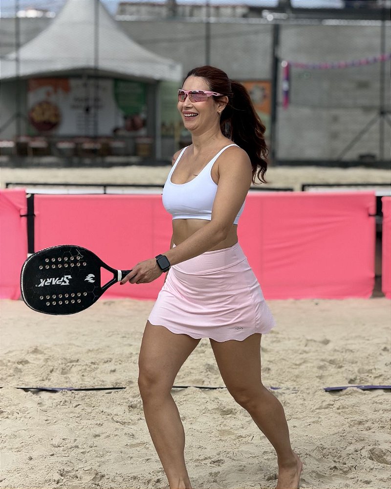 Shorts Saia Corte a Laser em Onda