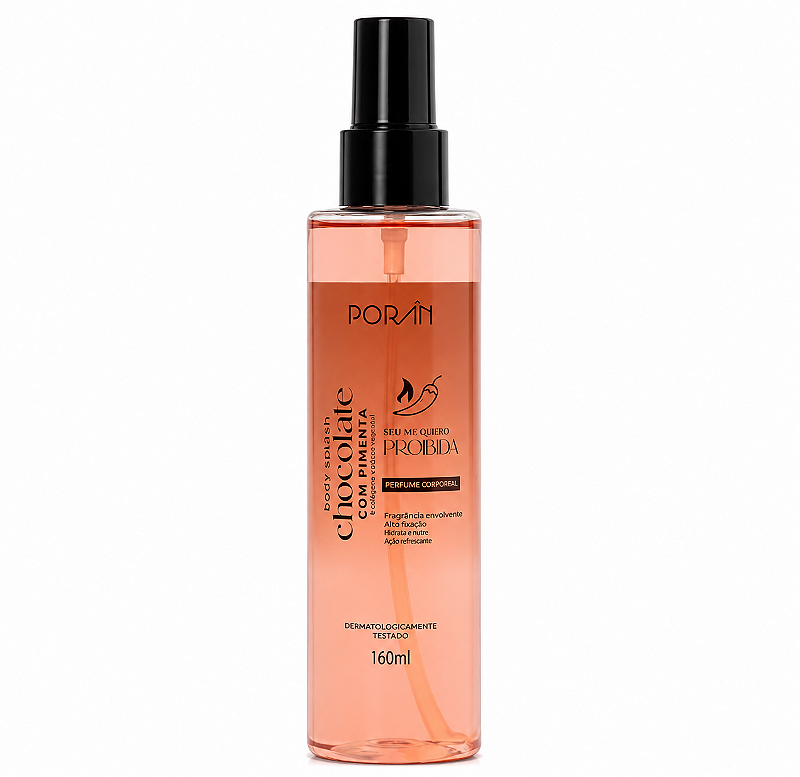 Body Splash Porán Chocolate com Pimenta - 160ml