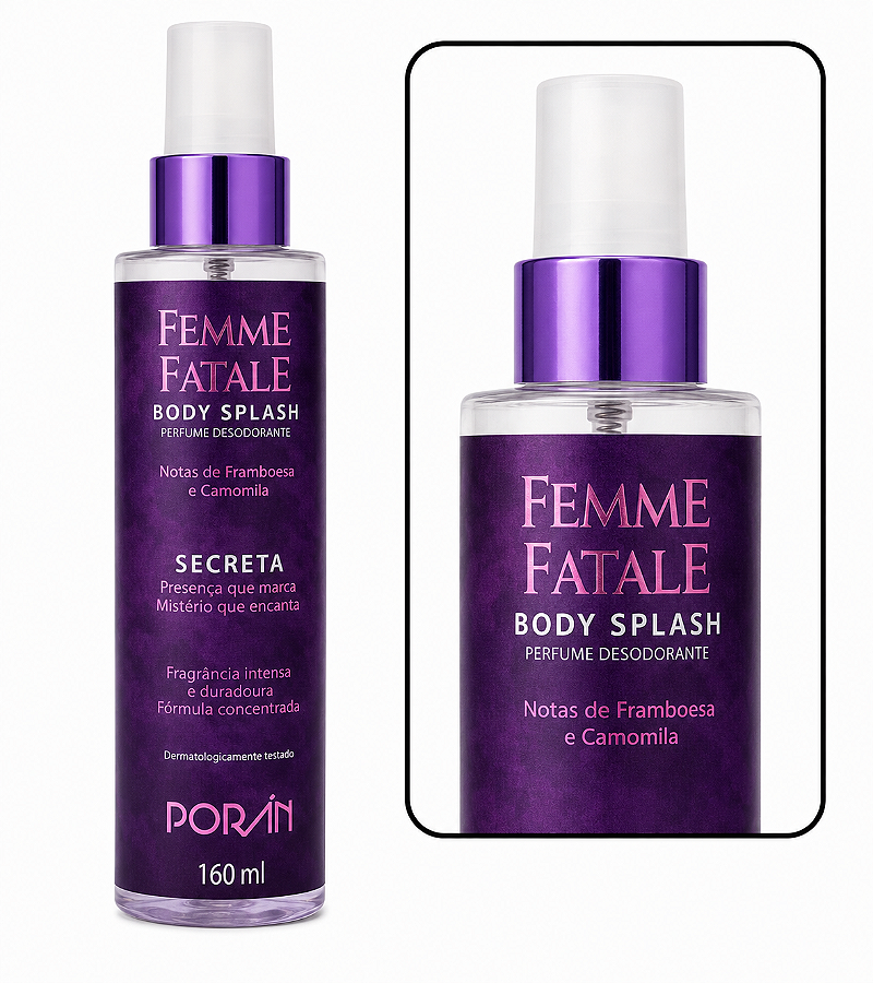 Body Splash Porán Femme Fatale Secreta - 160ml
