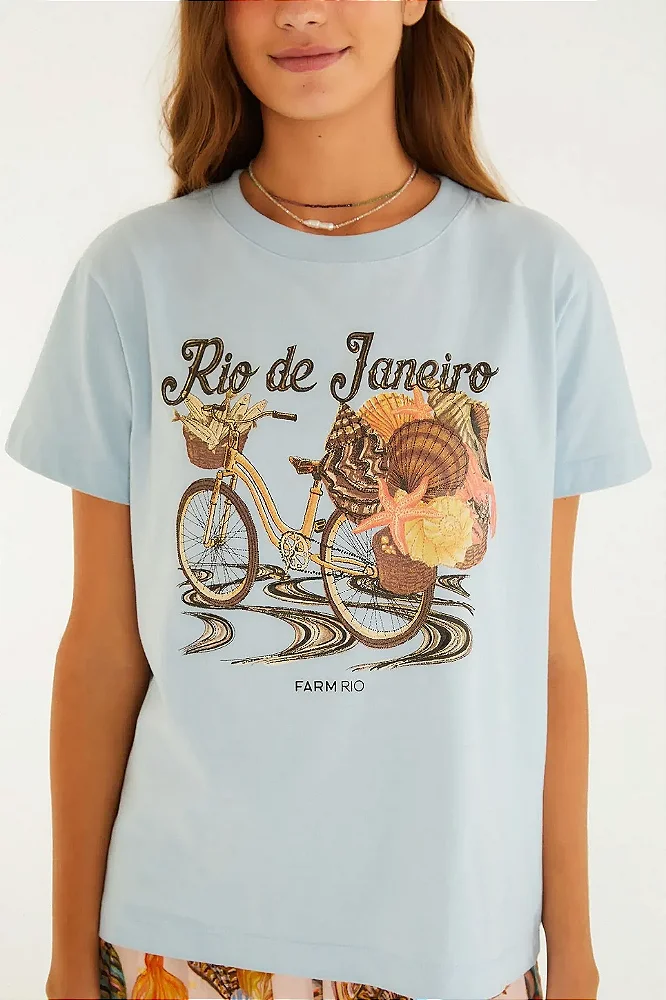 T-Shirt Fit Bicicleta Conchas