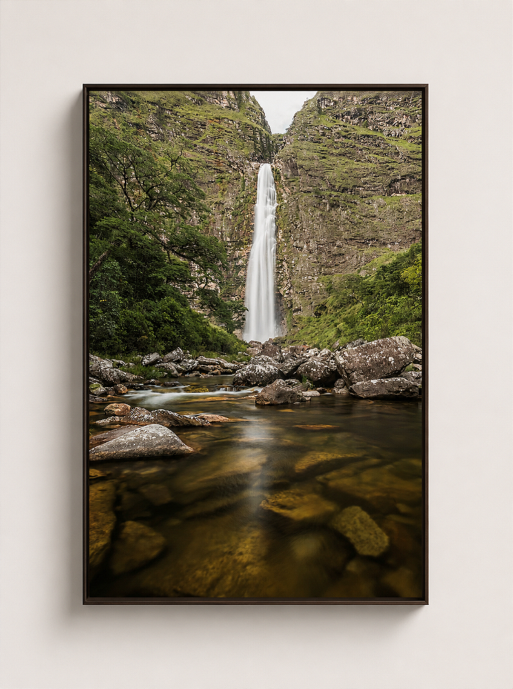 Quadro Fine Art Cachoeira Casca D´anta - 90 x 60 cm