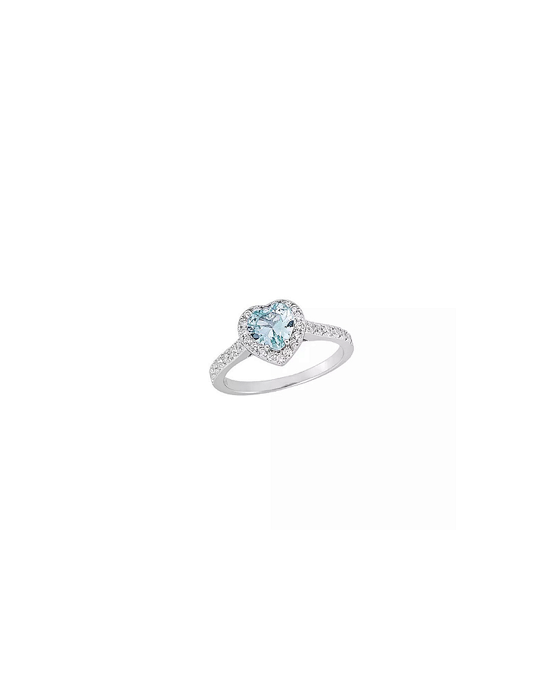 Anel Coração Prata 925 - Aqua