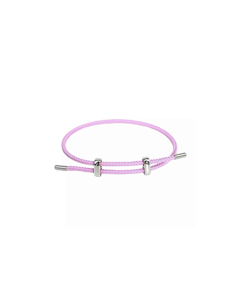 Pulseira Corda de Aço Inoxidável - Rosa