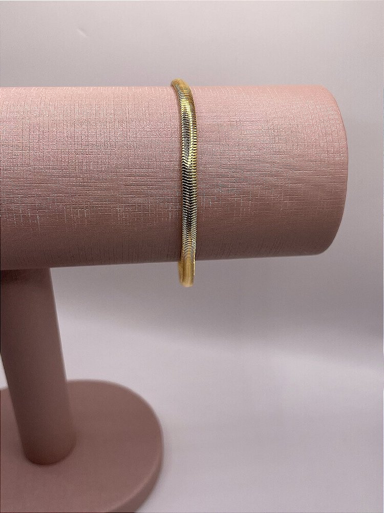 Pulseira Snake Banho de Ouro