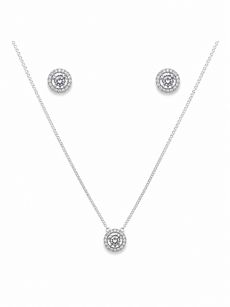 Conjunto Esfera Cristal Banho de Prata