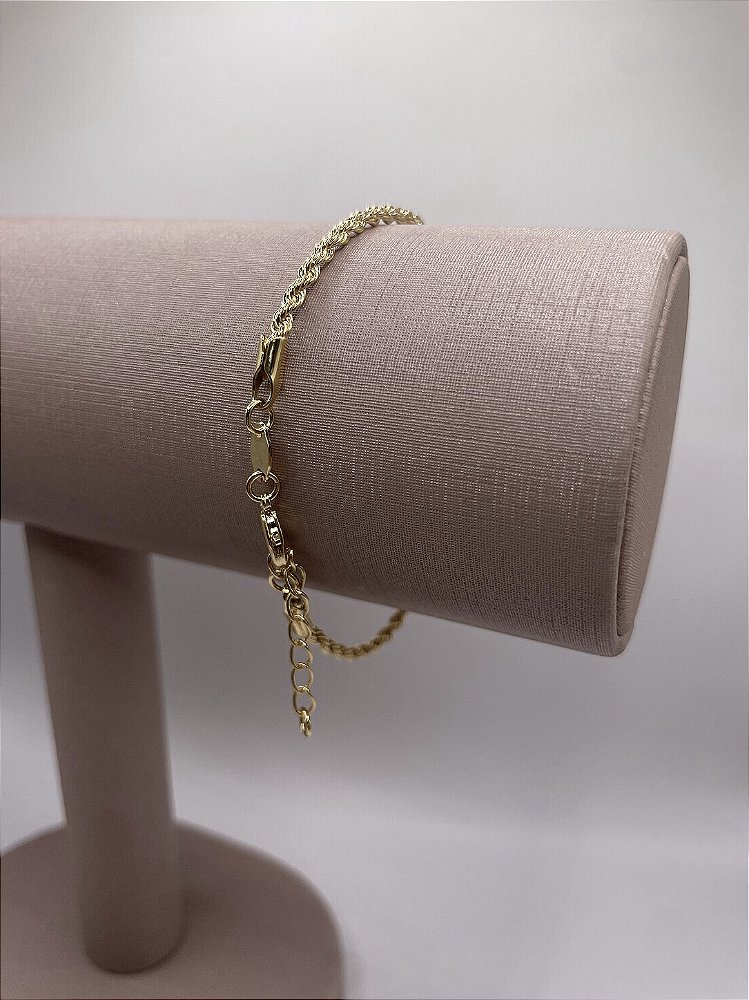 Pulseira Malha Baiana Banho de Ouro