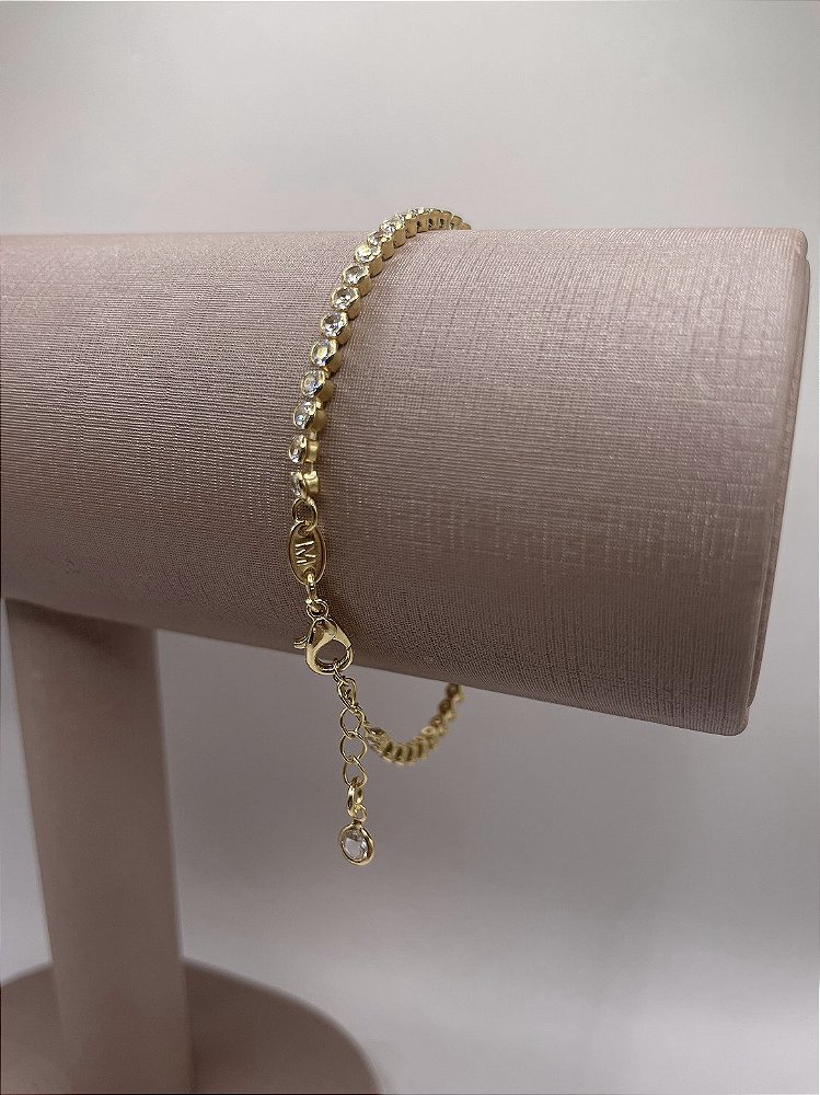 Pulseira Ponto de Luz Banho de Ouro