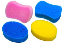 esponja de banho
