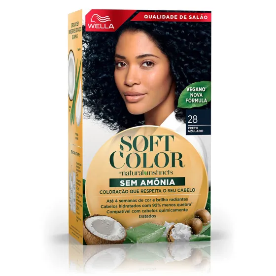 Soft Color - Preto Azulado 28 - Tintura Sem Amônia
