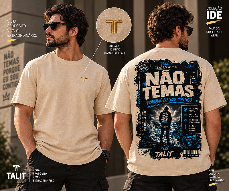Camiseta IDE - TALIT - AREIA - Cód.: 014