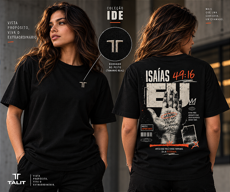 Camiseta IDE - TALIT - PRETA - Cód.: 001