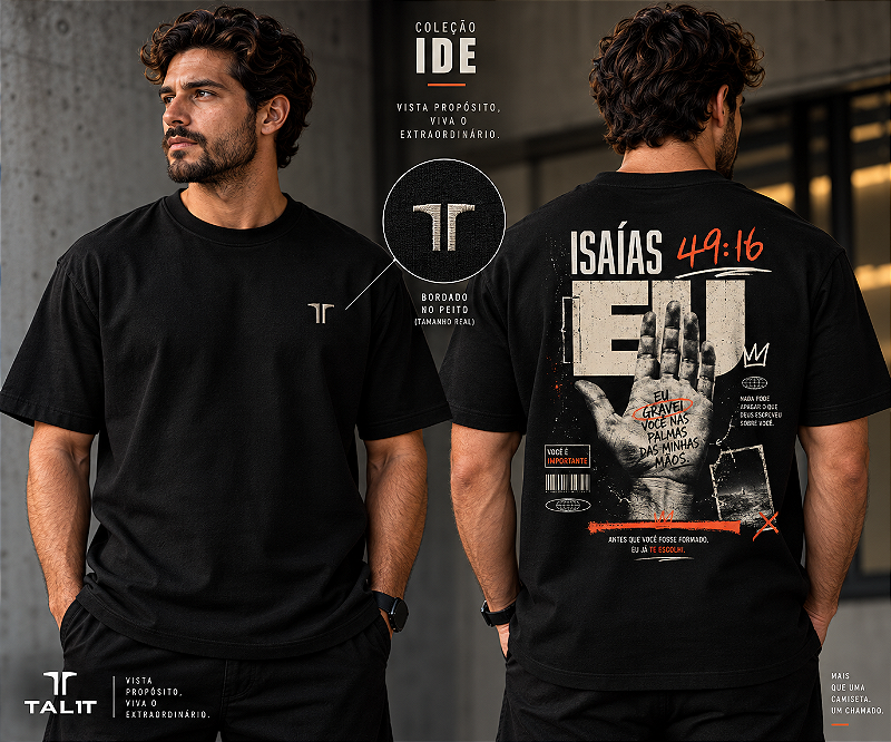 Camiseta IDE - TALIT - PRETA - Cód.: 001