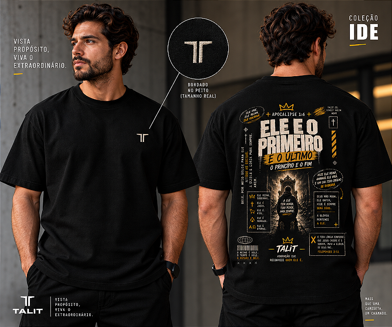 Camiseta IDE - TALIT - PRETA - Cód.: 004