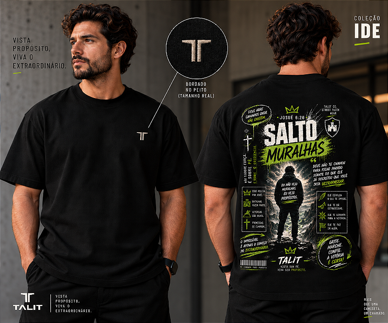 Camiseta IDE - TALIT - PRETA - Cód.: 005
