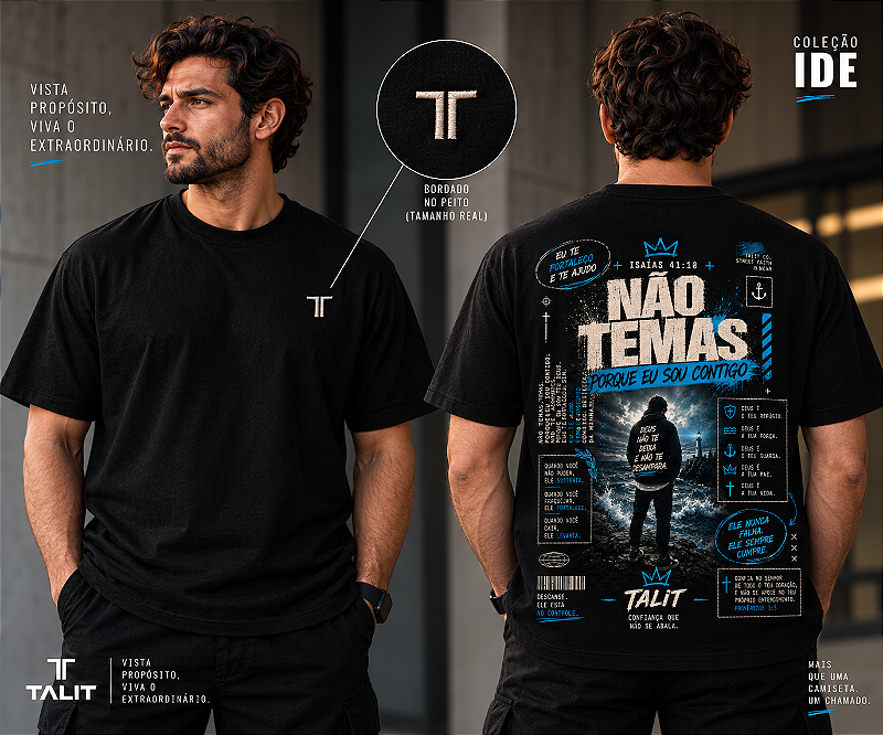Camiseta IDE - TALIT - PRETA - Cód.: 007