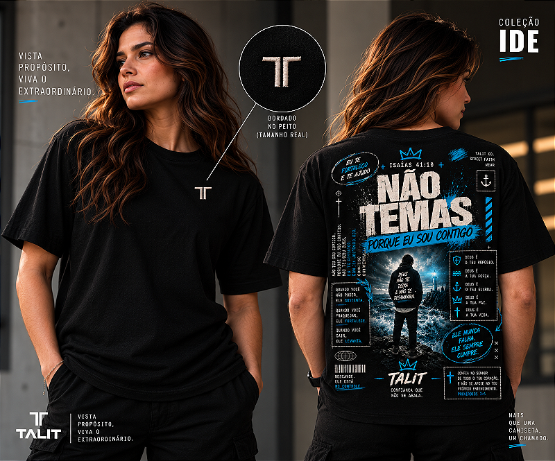 Camiseta IDE - TALIT - PRETA - Cód.: 007