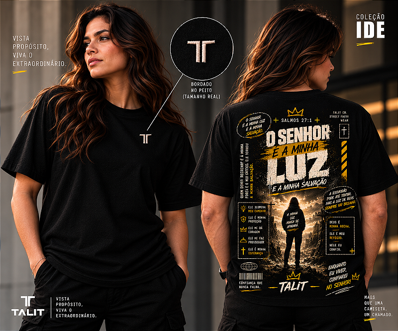 Camiseta IDE - TALIT - PRETA - Cód.: 009