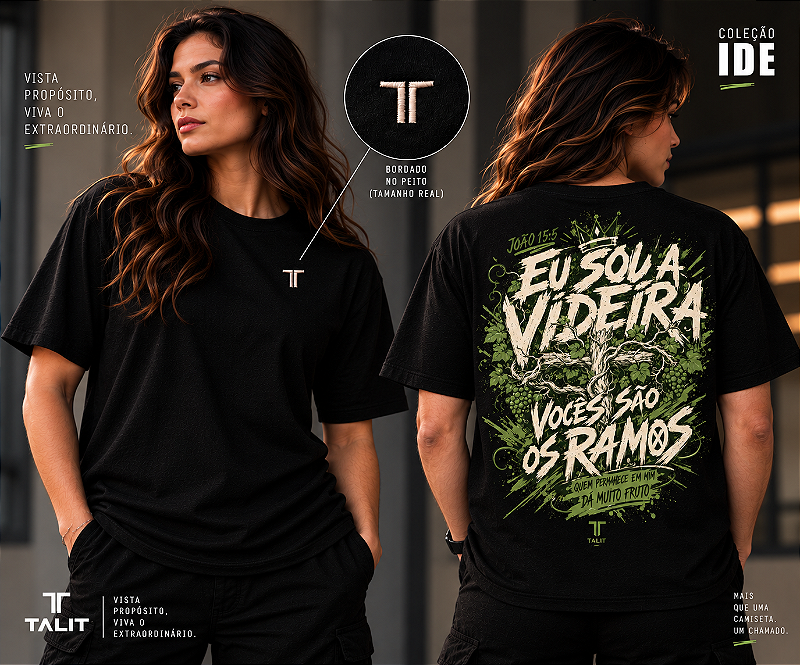 Camiseta IDE - TALIT - PRETA - Cód.: 010