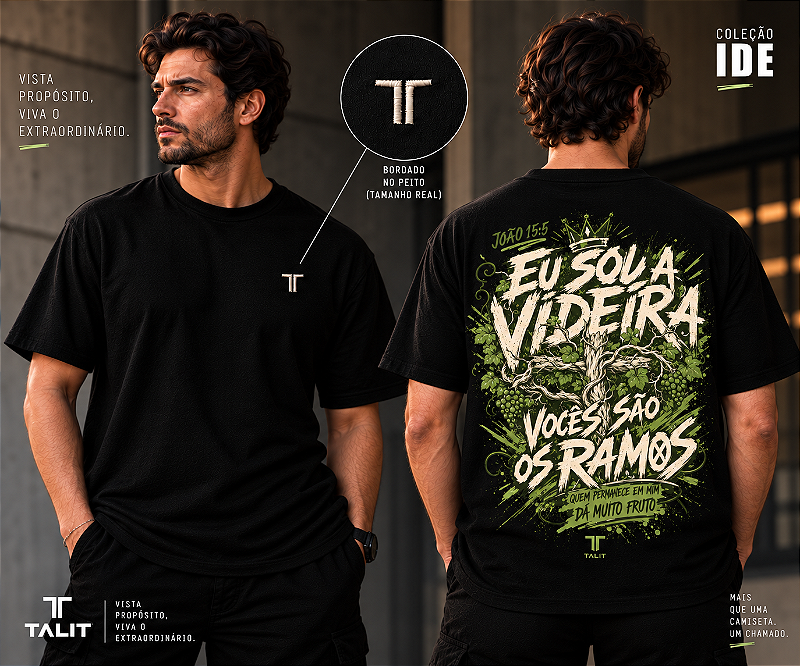Camiseta IDE - TALIT - PRETA - Cód.: 010