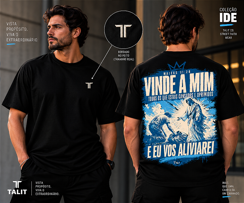 Camiseta IDE - TALIT - PRETA - Cód.: 014