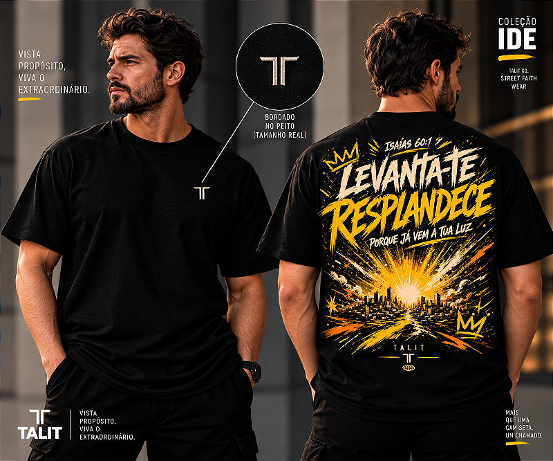 Camiseta IDE - TALIT - PRETA - Cód.: 017