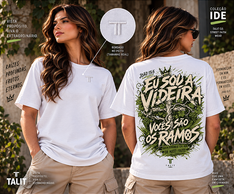 Camiseta IDE - TALIT - BRANCA - Cód.: 001