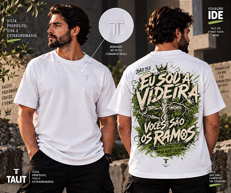 Camiseta IDE - TALIT - BRANCA - Cód.: 001