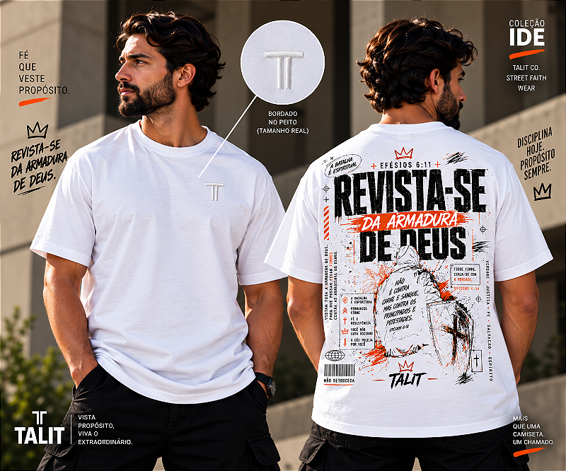 Camiseta IDE - TALIT - BRANCA - Cód.: 007