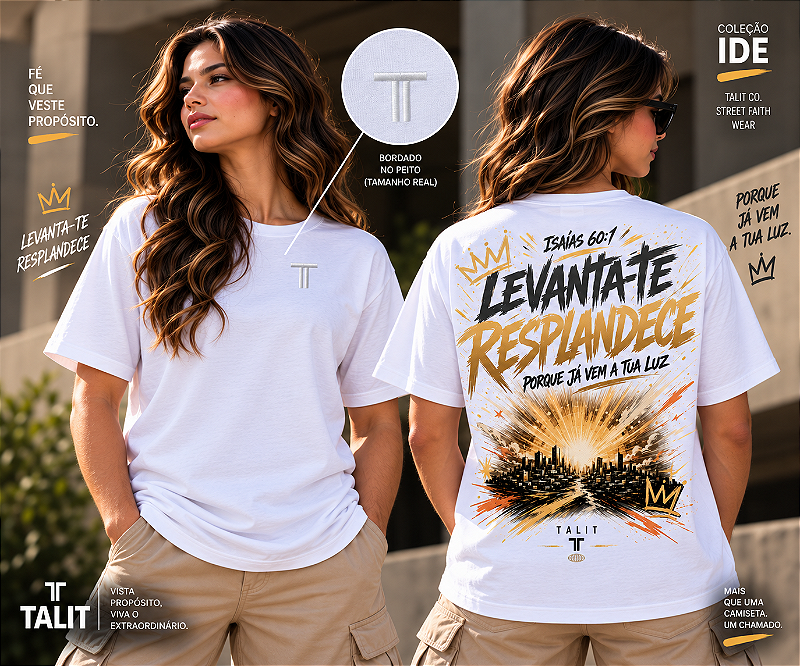 Camiseta IDE - TALIT - BRANCA - Cód.: 008