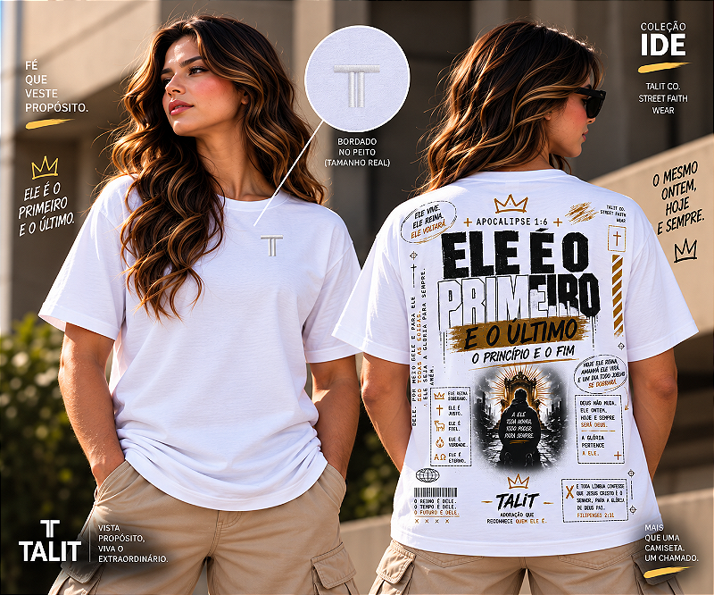 Camiseta IDE - TALIT - BRANCA - Cód.: 010